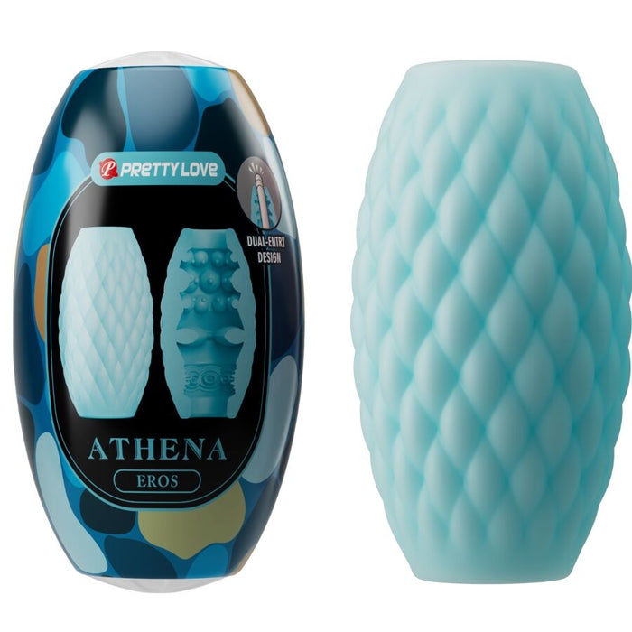 Pretty Love - Athena Eros Masturbador Masculino de Silicone Azul-Céu