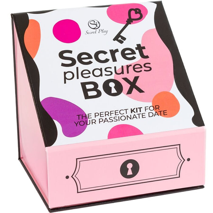 Secret Play - Pleasures Box para Casais: Dados + Bullet Vibratório + Pena